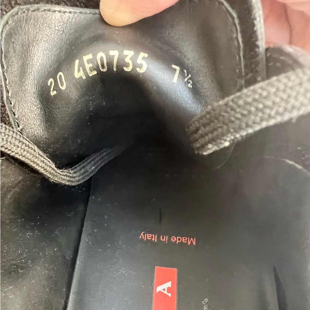 New Men’s “PRADA” Black Leather Lace/Up Shoes - Picture 8 of 8